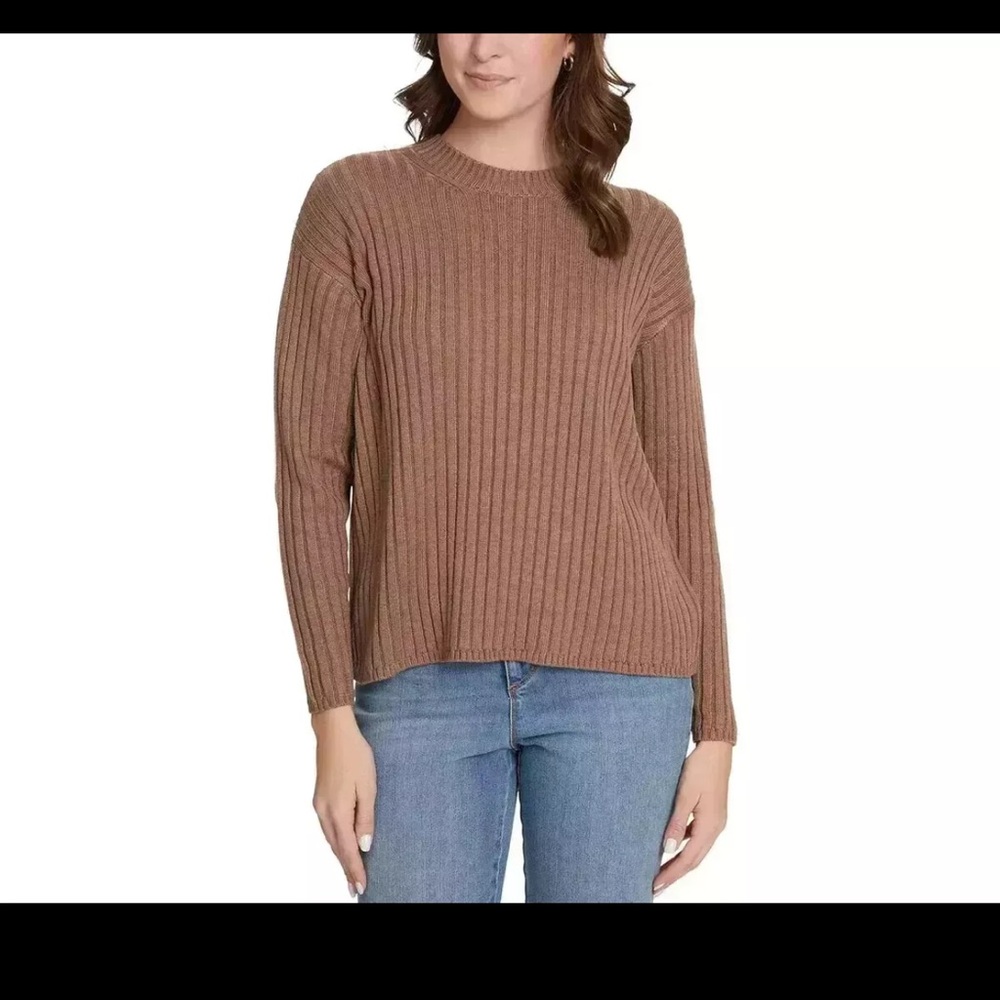 NWT Jessica Simpson Ladies' Ribbed Sweater in Tan